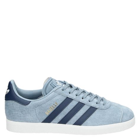 adidas blauw met geel|Adidas gazelle dames.